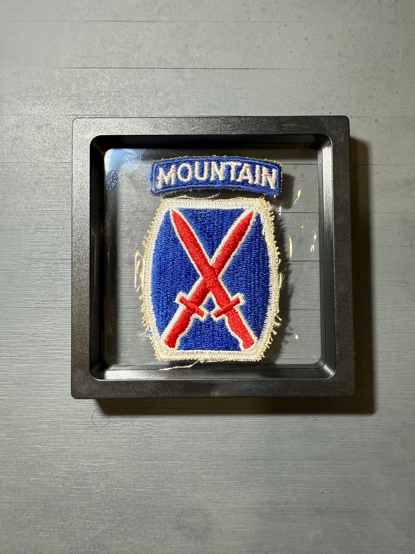 Patch US 10st Infantry Division "Cadre 3D"
