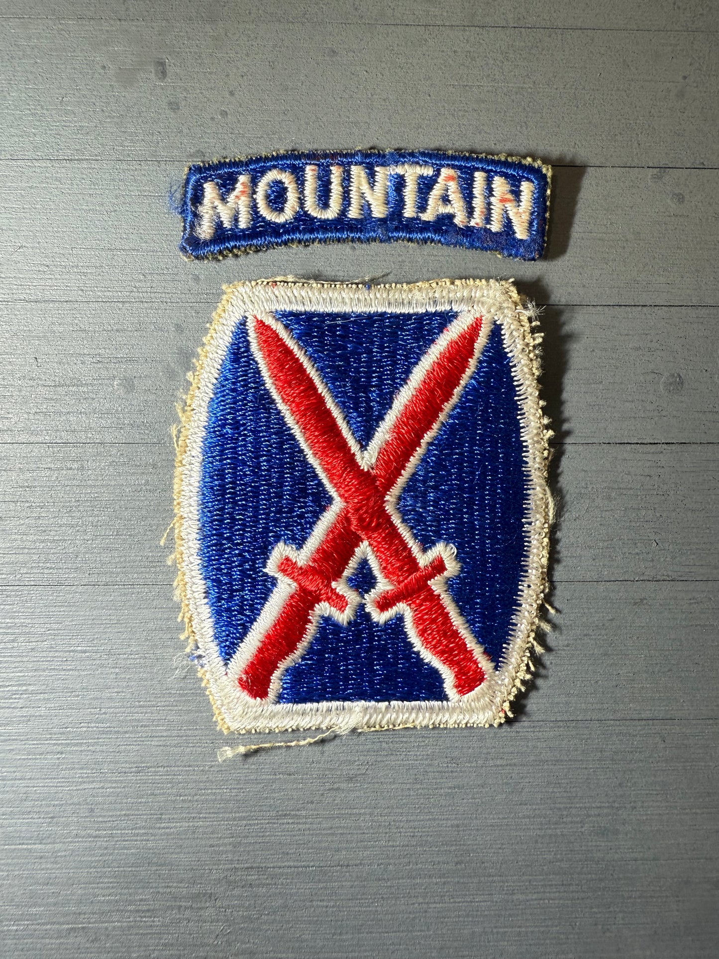 Patch US 10st Infantry Division "Cadre 3D"