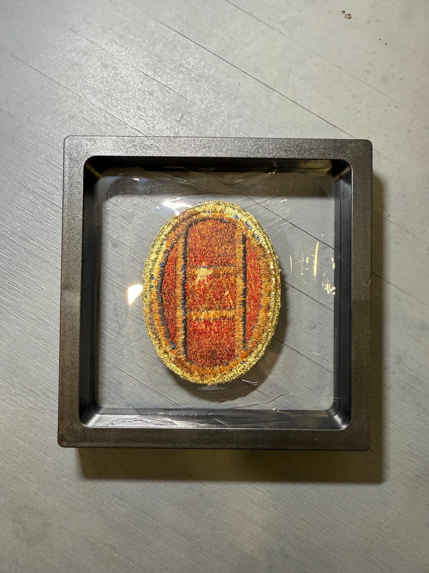 Patch US 30st Infantry Division (Dos vert) "Cadre 3D"
