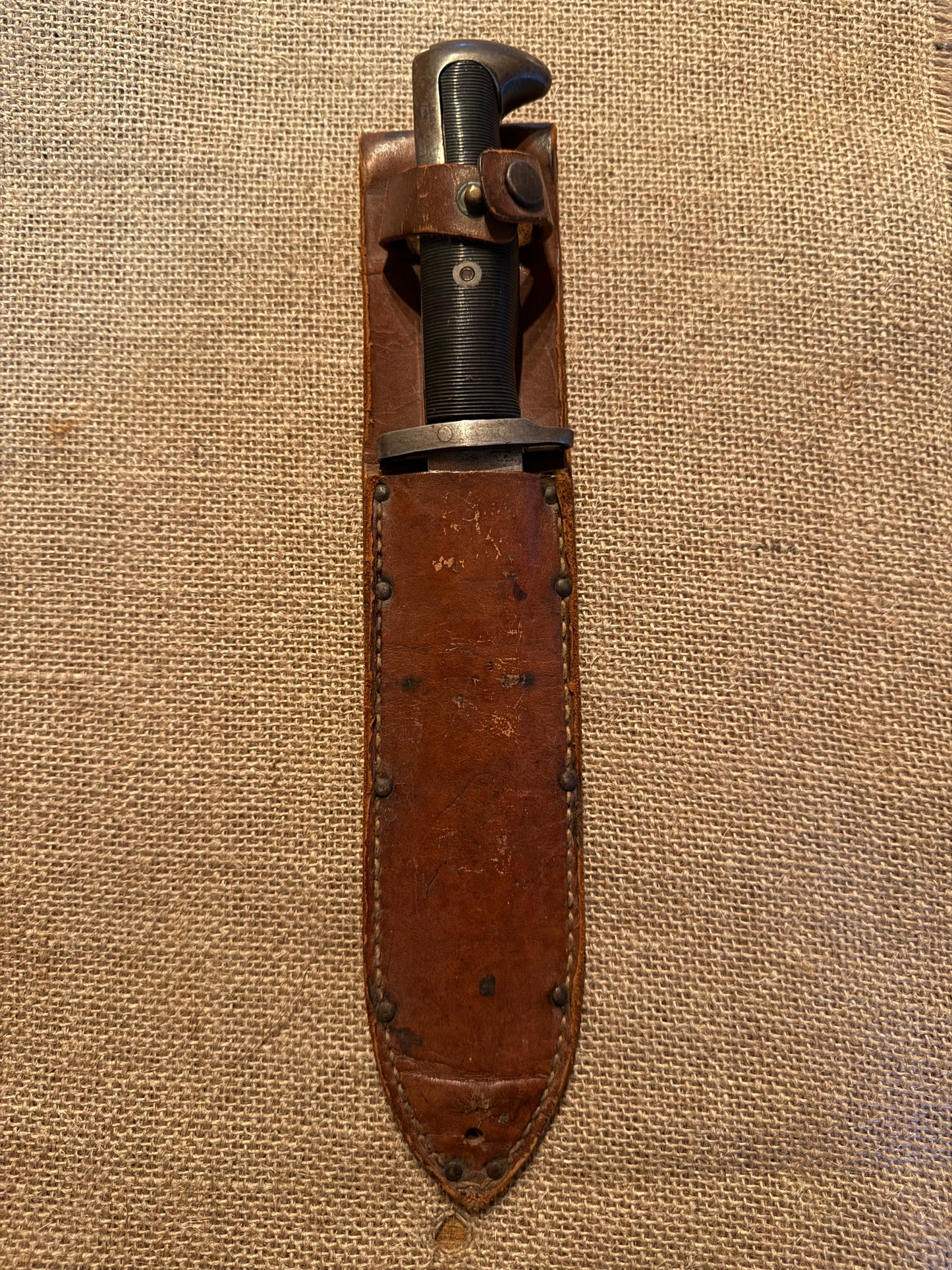 Baïonnette USM1 GARAND (modifié) + Fourreau Cuir (6)