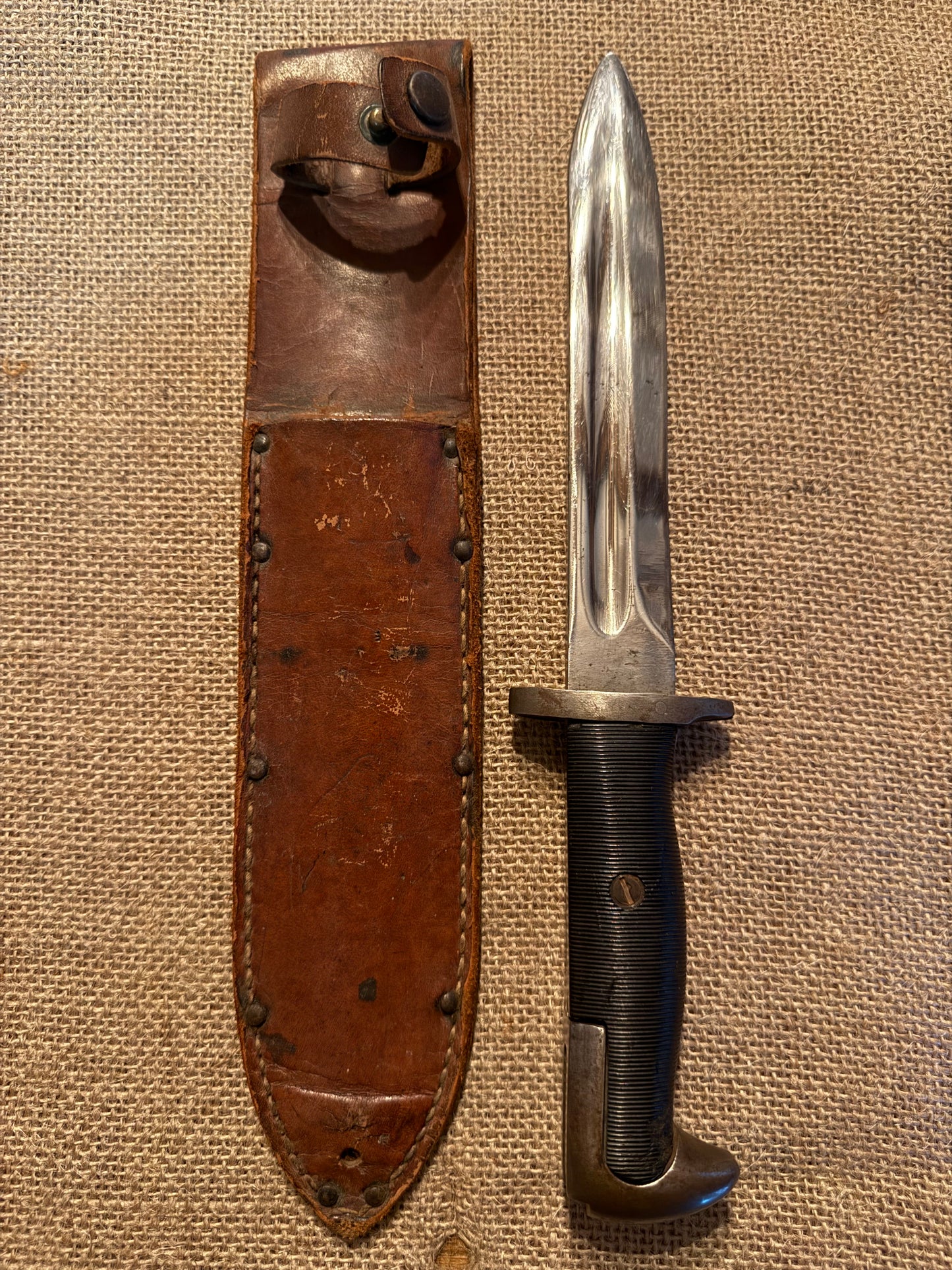 Baïonnette USM1 GARAND (modifié) + Fourreau Cuir (6)