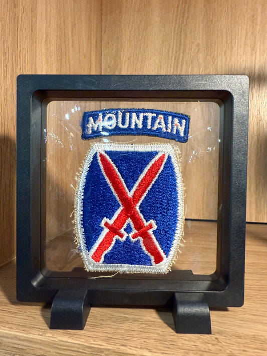 Patch US 10st Infantry Division "Cadre 3D"