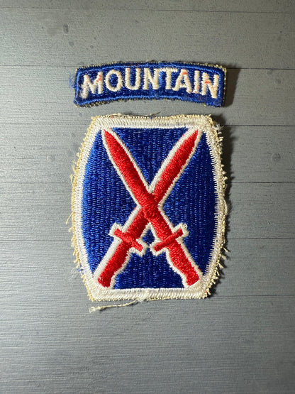 Patch US 10st Infantry Division "Cadre 3D"