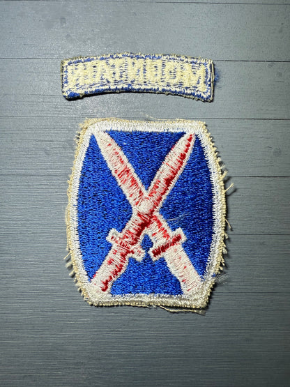 Patch US 10st Infantry Division "Cadre 3D"