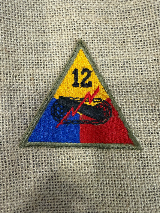 Patch US 12st Armored Division US (Ref29)