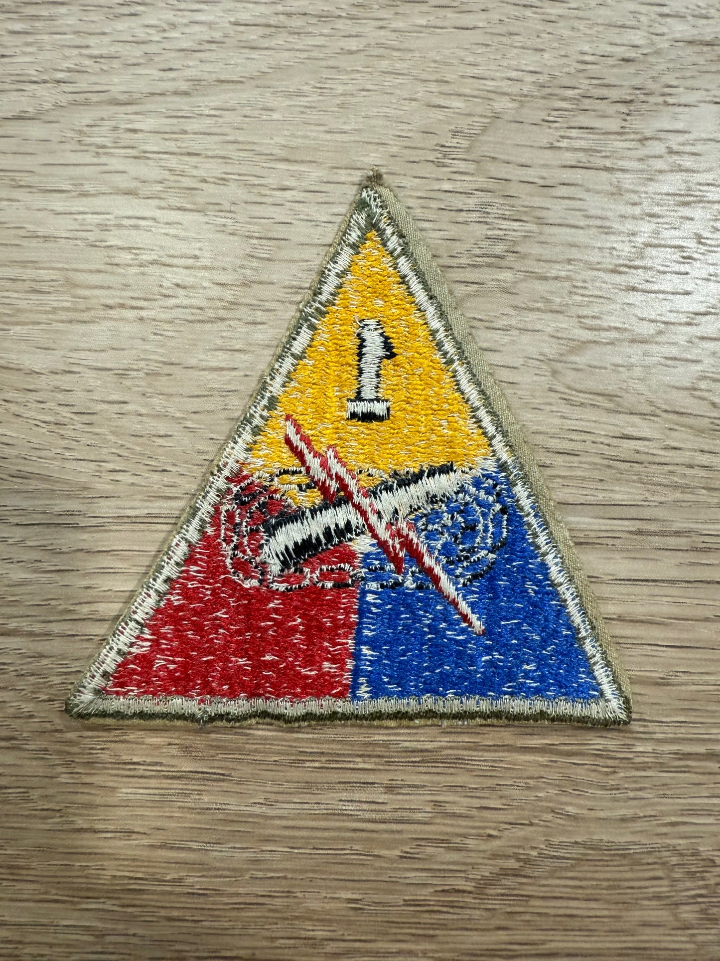 Patch US 1st Armored Division US, Coton