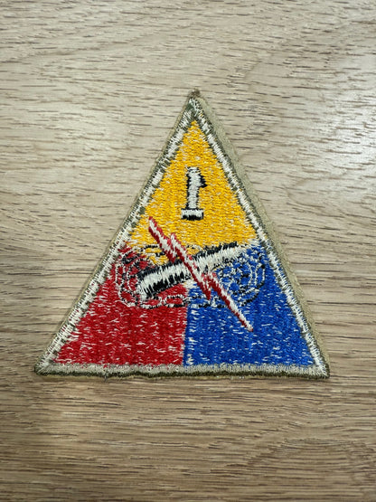 Patch US 1st Armored Division US, Coton