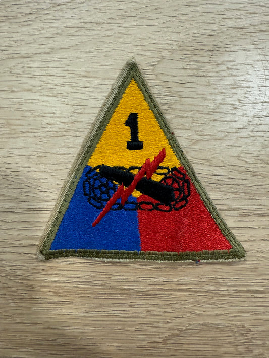 Patch US 1st Armored Division US, Coton