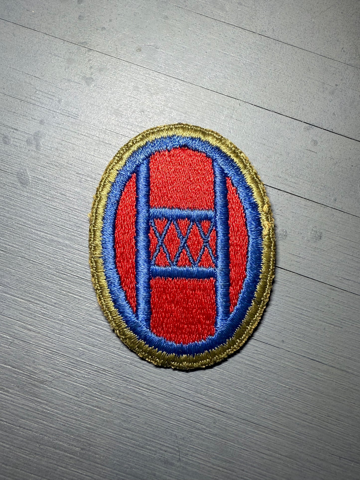 Patch US 30st Infantry Division (Dos vert) "Cadre 3D"