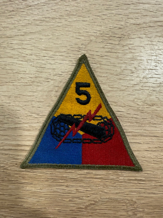 Patch US 5st Armored Division US, Pré 1944