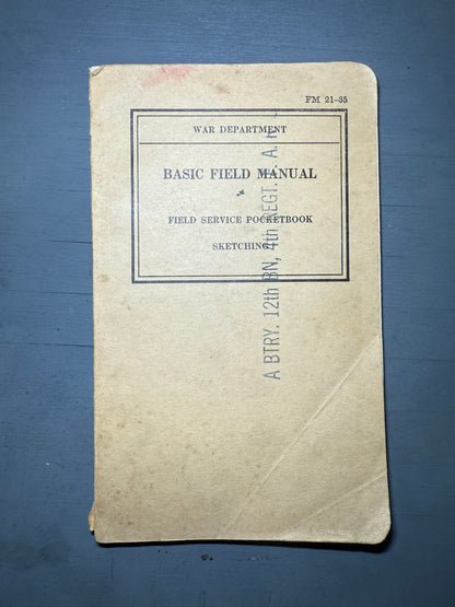 Basic Field Manual - SKETCHING "FM 21-35 (Ref51)