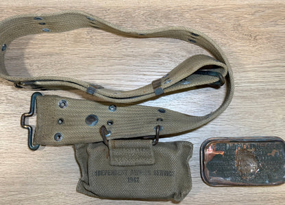 Ceinturon M1936 (Laiton) + Pochette First Aid 1940