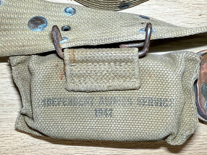 Ceinturon M1936 (Laiton) + Pochette First Aid 1940