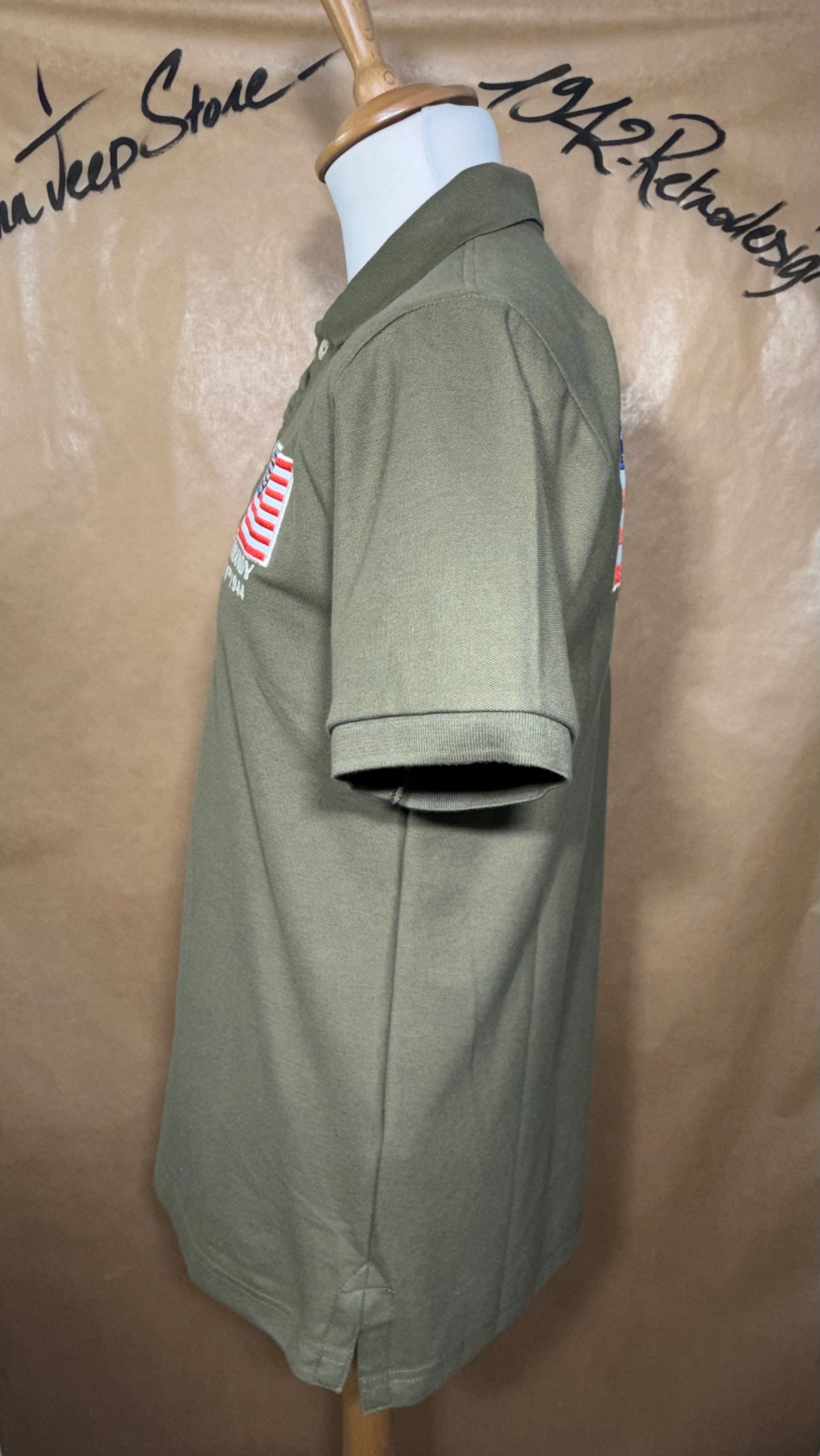 POLO US FLAG ARMY (Kaki)