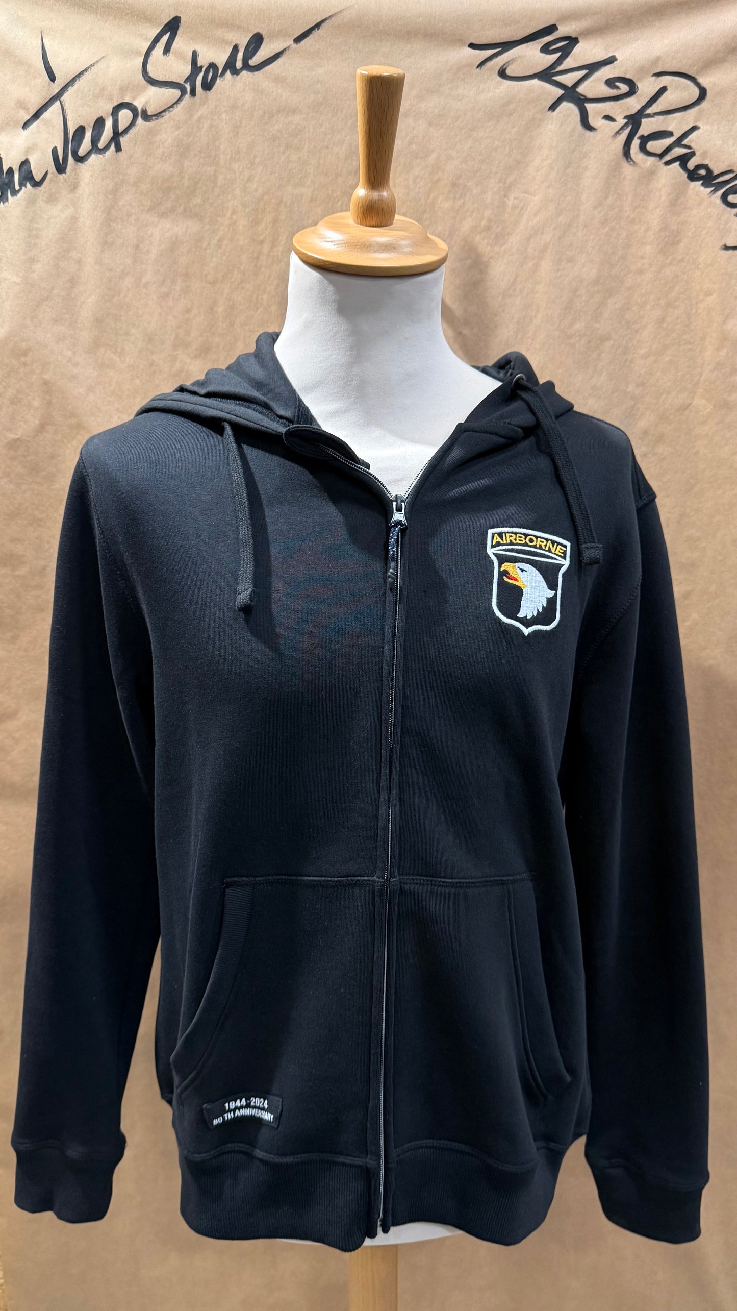 SWEAT CAPUCHE 101st AIRBORNE (Noir)