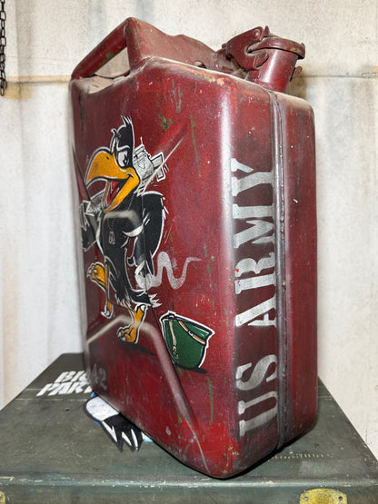 JERRYCAN US ARMY-CORBEAU (Fait main)