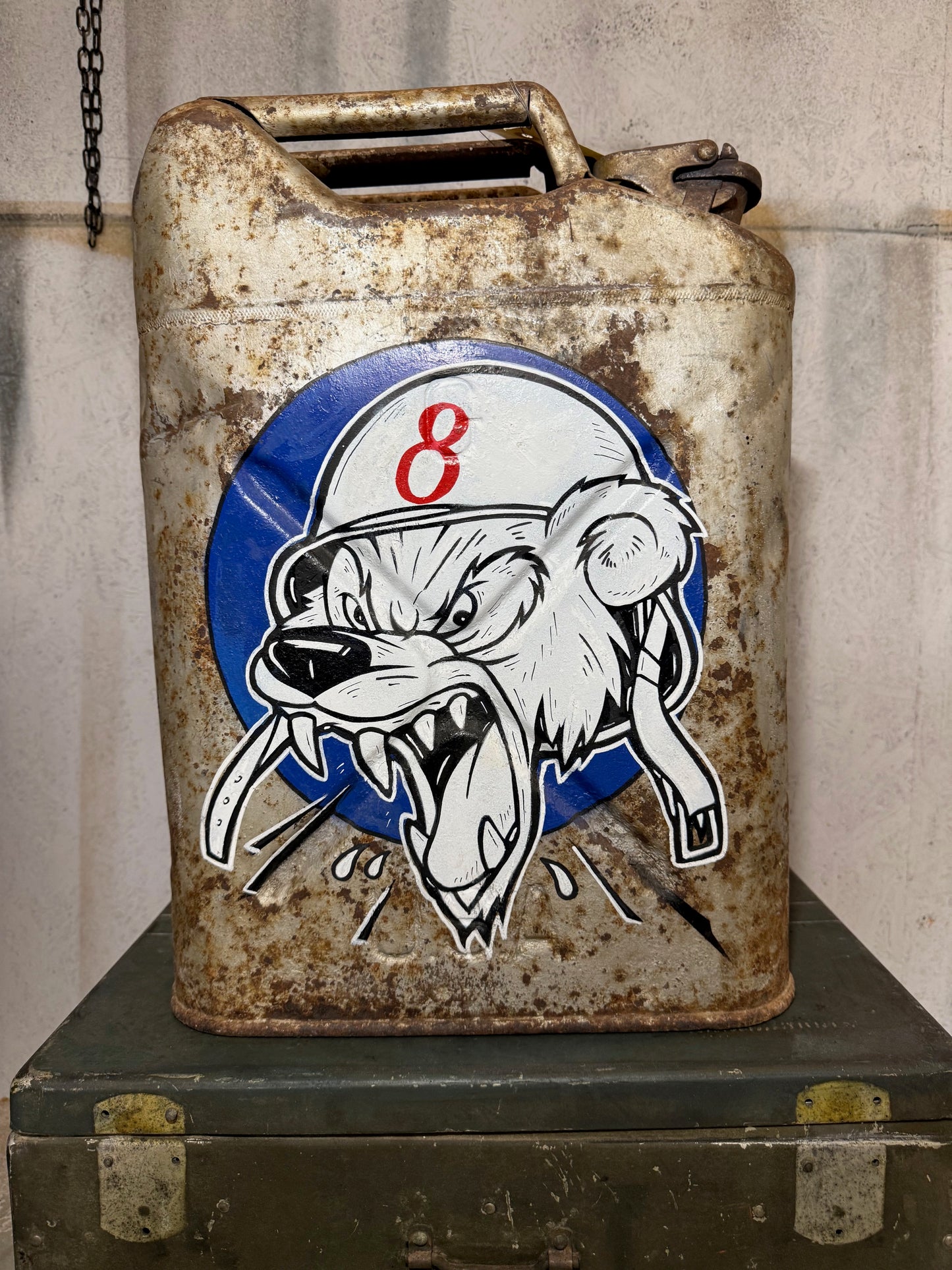 JERRYCAN 8TH DIVISION-GRIZZLY (Fait main)