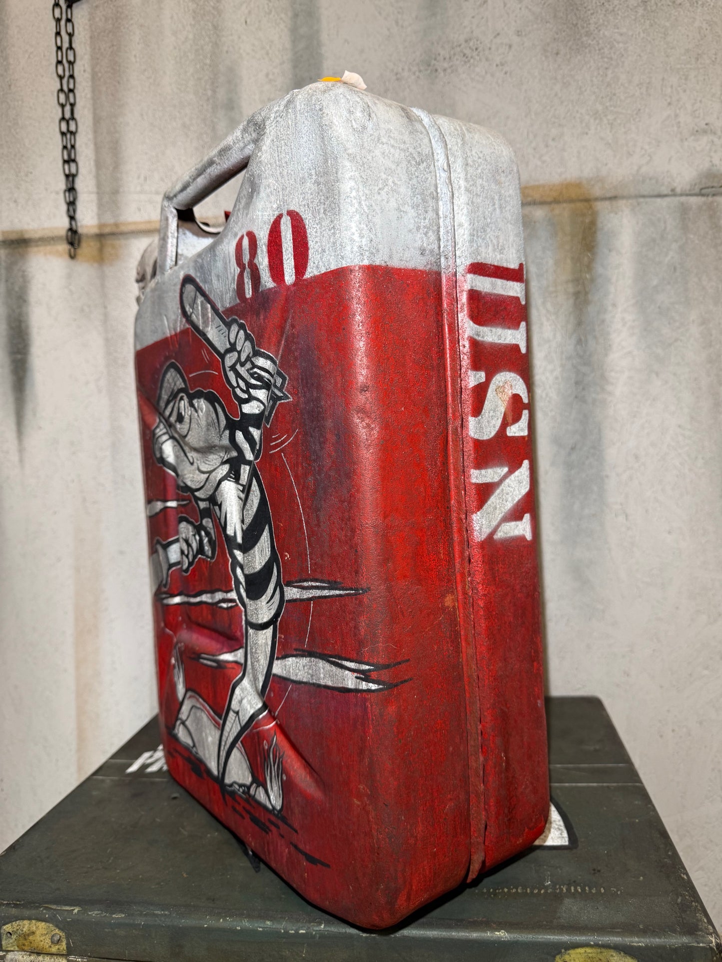 JERRYCAN US NAVY-Anguille (Fait main)