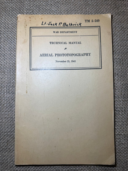 Manuel Aerial Phototopography TM 5-240 (Ref56)