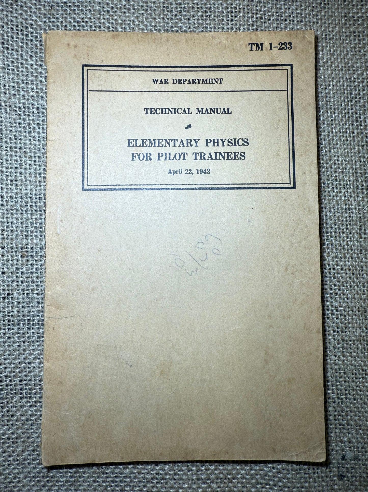 Manuel Elementary Physics For pilot Trainees TM 1-233 (Ref58)