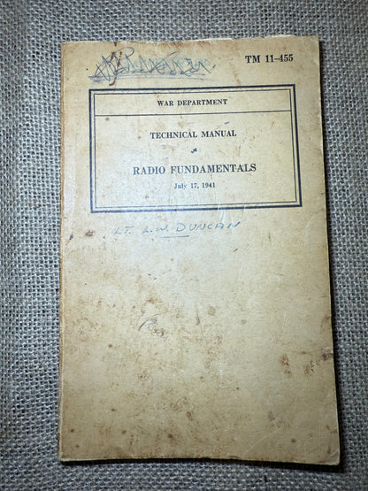 Manuel Radio Fundamentals TM 11-455 (Ref59)