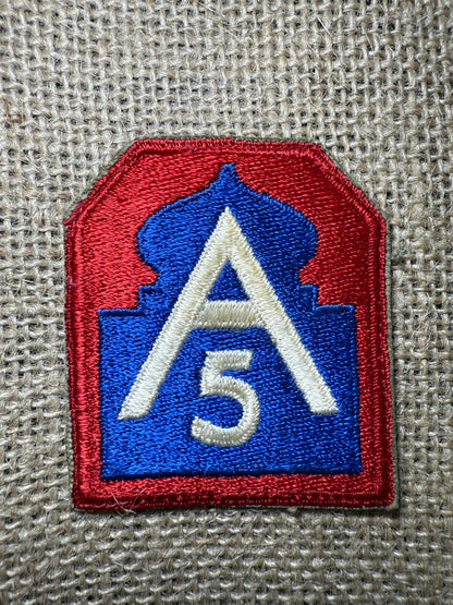 Patch US 5TH ARMY "Europe" (Ref9)
