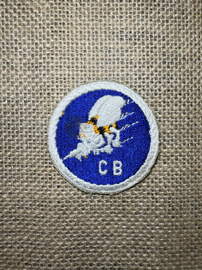 Patch US SEABEES NAVY CONSTRUCTION BATTALION "CB" 1er MOD