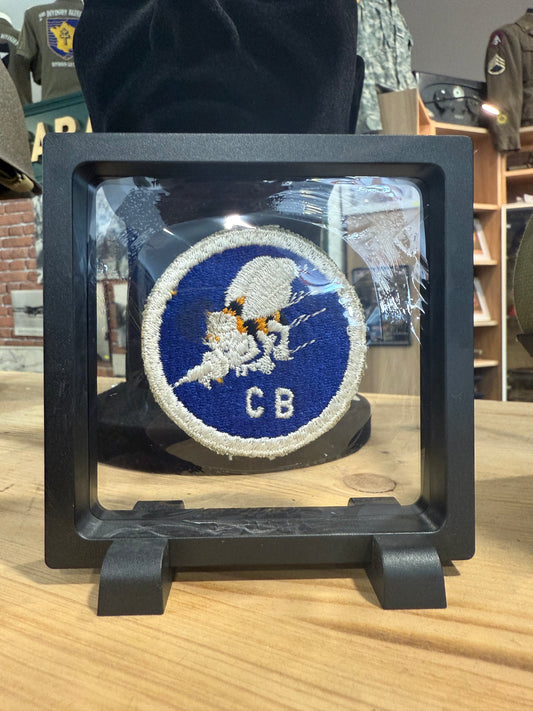 Patch US SEABEES NAVY CONSTRUCTION BATTALION "CB" 1er MOD