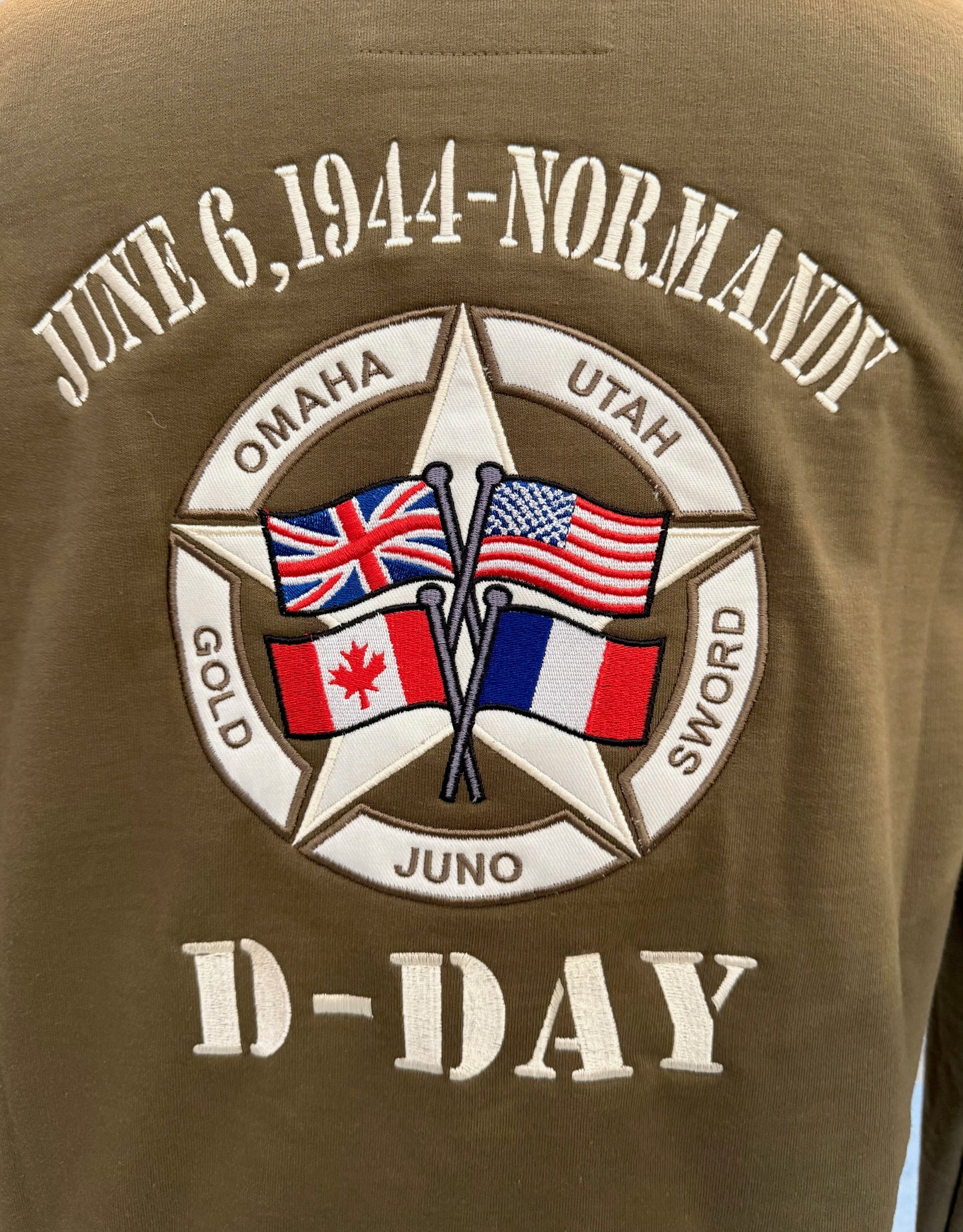 SWEAT CAPUCHE FLAG 6JUNE44 (Kaki)