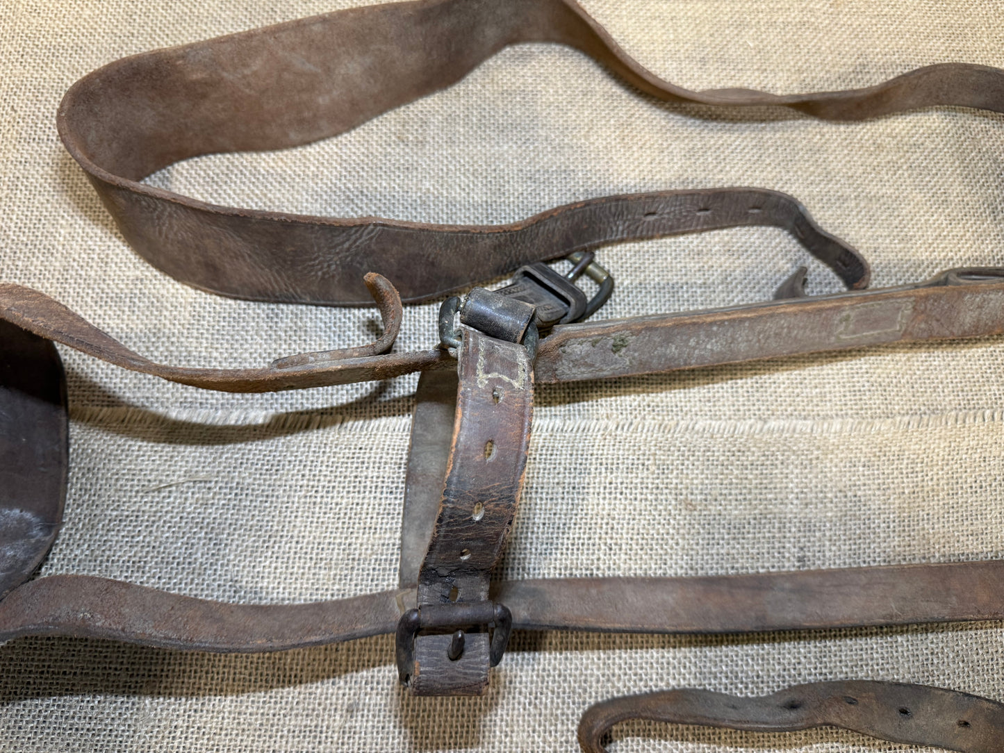 Sangle US de Transport cuir mitrailleuse M1917 WW2