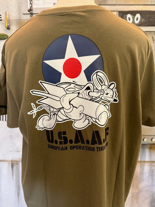 T-SHIRT TORTUE USAF (Kaki)