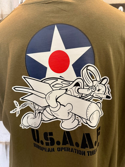 T-SHIRT TORTUE USAF (Kaki)