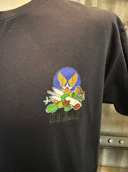 T-SHIRT TORTUE USAAF (Bleu)