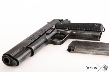 Pistolet COLT45 M1911 NOIR - Démontable & Patiné